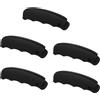 uxcell Porta buste per 5Pcs Silicone Handle, Carrier per spesa colorato, Nero