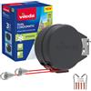 Vileda Cordomatic - Filo stendibiancheria Retrattile a Doppio Strato, 30 m, 2 x
