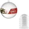 Möbius creativ gmbh Sfera in plastica acrilica A66805, diametro 8 cm, trasparenti con occhiello per