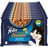 FELIX Sensations Cibo Umido per Gatti Adulti in Salsa con Salmone e Sardine 48 B
