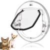Fdit Gattaiola per vetro Porta Basculante per Gatti e Cani Grande Porta Gattaiola per