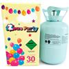 Zeus Party Elio per palloncini - Kit Bombola gas elio per il gonfiaggio di 30 pa