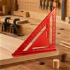 Squadra Triangolare 45 90 Scala Incisa Righello Angolare in Alluminio