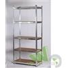 SCAFFALE METALLICO IN KIT SOLID 5 RIPIANI 90X40XH180 CM 60 KG PER PIANO GARAGE