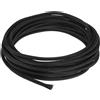 uxcell Per 25 Ft - 1/8 in Guaina Espandibile Intrecciata, PET Divisibile, Nero