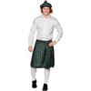 Boland - Set da scozzese per uomo, plaid, kilt e barrett, minigonna, berretto, donna scozzese, signora, Scozia, San Patrizio, costume, carnevale, festa in maschera