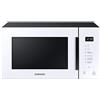 Samsung Forno a Microonde Glass Design MG23T5018AW/ET, Cottura Croccante, HomeDessert, Microonde + Grill 800 W + 1100 W, 23 L, 49l x 27,5h x 38p cm, Neve