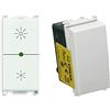 VIMAR 14135.1 Dimmer Regolatore Universale Incandescenza, Cfl 1 E Lampade Led, Bianco & 0R14008 Plana Pulsante 1P No 10 A 250 V, Illuminabile, Tasto Sostituibile