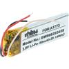 vhbw Batteria per Beats X MLYE2LL/A, MLYG2LL/A, MNLV2LL/A, MR3L2LL/A 50mAh