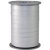 PRÄSENT Nastro color argento, rocchetto di nastro pacchi, lungh. 200 m, largh. 10 mm, nastro bianco argento per decorare e per bricolage, nastro effetto carta per regali in tutte le occasioni