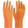 SHOWA 709HVO, 100% Nitrile, resistente alle sostanze chimiche, senza supporto, uso singolo, arancione ad alta visibilità, cassa di 1000 guanti, taglia grande