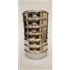 TARUN Set di 7 test standard setacci SS Heavy Gauge con coperchio e padella con spe...