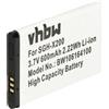 vhbw Batteria per Samsung SGH-E2120 SGH-E218 SGH-E210 SGH-E2100 SGH-E2121 600mAh 3,7V