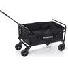 HOBERG Carrello pieghevole con freni, utilizzabile come carrello da giardino, carrello a mano e carrello per il trasporto, pieghevole, ideale per la spiaggia e come carrello da giardino, il carrello