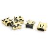 uxcell 8 Perno Mini USB Jack Femmina Presa Connettore SMT Tipo Dorati 5pz
