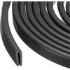 uxcell Fascia in gomma a U 13.1ft per bordi 2mm, 6x12mm nera