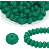 uxcell 110 Perline in Silicone 14mm Lenticchie Bulk, per Focal Beads Verde Natale