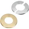 uxcell Per Wall Split Flange 130mm/5.1\" OD, 2 Pcs Piastre Scudo Oro/Argento