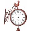 Orologio in Ferro Battuto Stile Nordico Orologio da Muro Doppio Lato