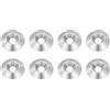 uxcell 8 Pezzi per M4 Rondelle a Cono, 3x16mm OD Acciaio Inox 304, Argento