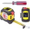 Maurer Flessometro Laser 40 Metri Maurer Plus Display Lcd E Cacciavite 5 Mt X 19 Mm -