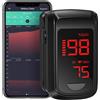 AURANOW Saturimetro Da Dito Professionale Certificato Con Bluetooth, Pulsossimetro Da Di