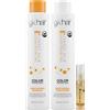 GK HAIR Shampoo e balsamo idratanti Color Protection con olio di argan senza