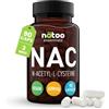 NÄTOO 90 capsule NAC n acetil cisteina 600mg Integratore Alimentare di N