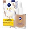 NIVEA Q10 POWER Anti Rughe 3in1 Siero fondotinta 02 Dark 30 ml Fondotinta
