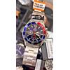 Orient Orologio Orient Mako Carica Solare Pepsi RA-TX0201L10B Chrono Uomo Nuovo