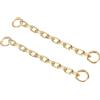 2 Pezzi Perdini Borsa 8,7", Catena Oro, Per Fiat 97-01