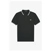 Fred Perry 🔵Fred Perry Polo M3600 VerdeNotte-Bianco T50 Uomo New SS26