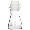 50ml 3.3 Borosilicate Glass Wide Mouth Erlenmeyer Flask per Stopper, Clear