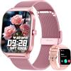 Popglory Smartwatch Uomo Donna Chiamate e WhatsApp 1.85 Orologio Salute con