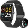 Popglory Smartwatch Uomo Donna Chiamate e WhatsApp 1.85 Orologio Salute con