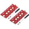 uxcell 2Pcs Adattatore SSD M2 per Transfer 2230-2280 con Cacciavite Rosso