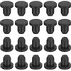 uxcell Per 20-Pack Tappi di Gomma Nera, 6.3mm per Fori da 6mm/0.24"
