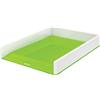 ‎Leitz Leitz Vaschetta portacorrispondenza, Formato A4, Bianco/Verde, Gamma WOW, 536110