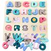 Puzzle Dell'alfabeto Pastello Puzzle in Legno con Lettere Colorato per