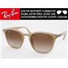 Ray-Ban Occhiali da sole Ray-Ban RB4258F beige marrone sfumato lente extra link 52 mm