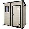 Keter Casetta da Giardino Manor Pent 6x4 Effetto Legno Beige 183,5x111x200,5H Cm