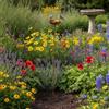 Paletto da giardino in metallo con ciotola, paletto per fiori rustico