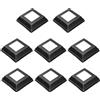 uxcell 8 pezzi copribase per recinzione 2.4x2.4 pollici stile split quadrato