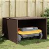 vidaXL Garage per Robot Tosaerba Marrone 86x90x52/57 cm in Polyrattan