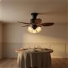 Ventilatore Lampada in Cristallo Stile Francese Lampada Ventilatore Retrò