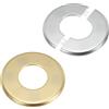uxcell Per Wall Split Flange 115mm/4.5\" OD, 2 Pcs Escutcheon Plate, Oro/Argento