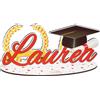 PuntoCasaStore Centrotavola Maxi Scritta in Legno Laurea con Tocco Pergamena e Corona d'Alloro