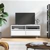 vidaXL Mobile Porta TV Bianco 100x34,5x44,5 cm in Legno Multistrato