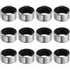 uxcell 12 Pezzi Fascette per Bottiglie di Vino per Bevande, Nero (Lucido)