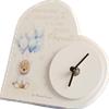 PuntoCasaStore Orologio cuore orsetto azzurro 10,7x11x3,5 claraluna 2024 bomboniera idea regalo